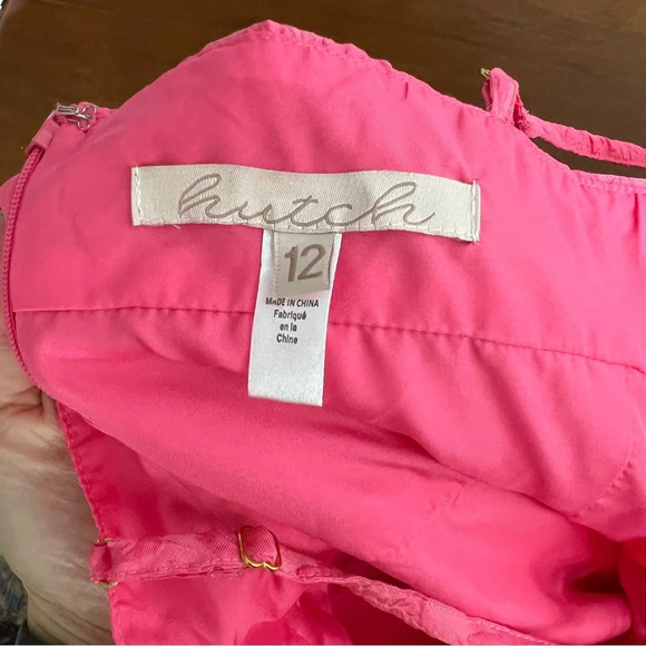 Anthropologie Hutch Tiered Corset Dress Pink Size 12 - Picture 8 of 9